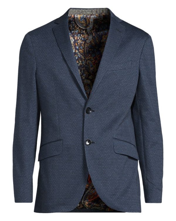 Enkelknäppt kavaj mrcb0001 jacket roma jersey mörkblå