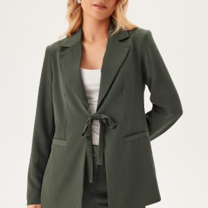 Front Tie Structured Blazer Front Tie Structured Blazer