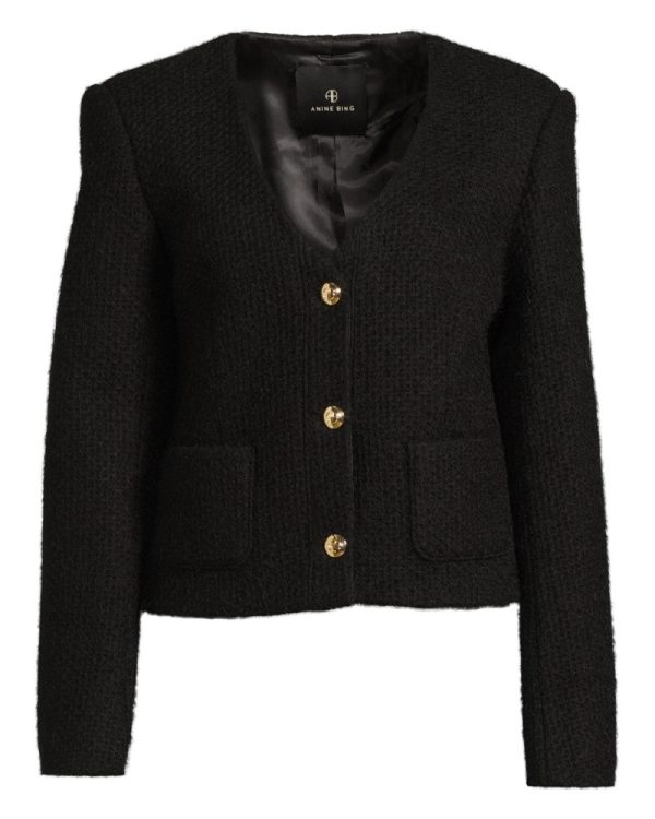 Jacka anitta black woven Jacka anitta black woven