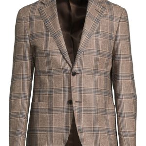 Kavaj 946g76 patch pocket prince of wales brun/beige Kavaj 946g76 patch pocket prince of wales brun/beige