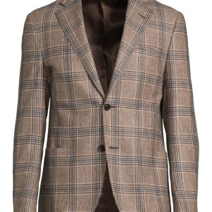 Kavaj 946g76 patch pocket prince of wales brun/beige Kavaj 946g76 patch pocket prince of wales brun/beige