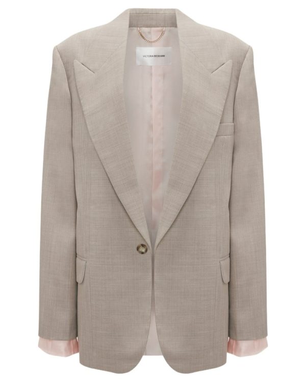 Kavaj darted sleeve beige