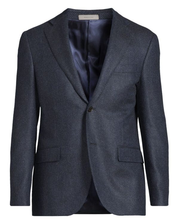 Kavaj flap pocket pure cashmere marin