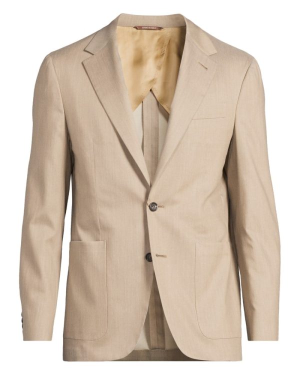Kavaj light patch pocket beige