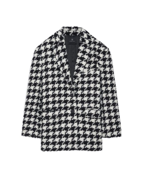 Kavaj quinn black and white houndstooth