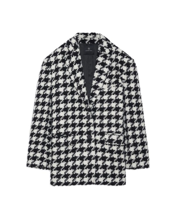 Kavaj quinn black and white houndstooth