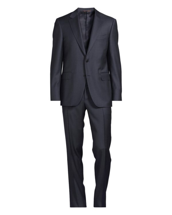 Kostym structure navy Kostym structure navy