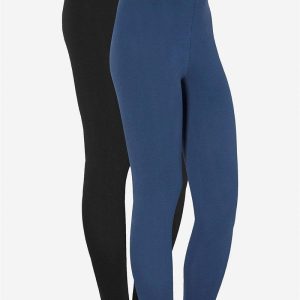 Leggings i bomull 2-pack